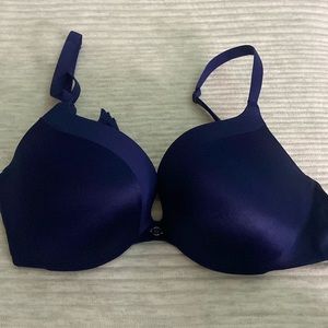 Victoria Secret Navy Blue lightly padded bra 34C